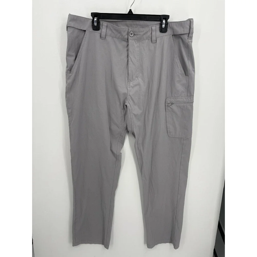 Huk Next Level Men's Fishing Performance Cargo Pants Gun Gray H2000174, XXL, 33" - Picture 1 of 8